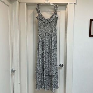 Express cheetah print maxi dress